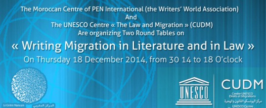 the international migrants’ day « Writing Migration in Literature and in Law »